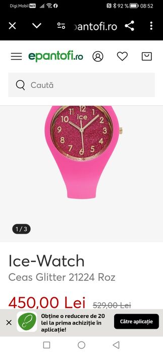 Ceas ICE Raspberry Quartz - 36 mm - Nou-Nepurtat!