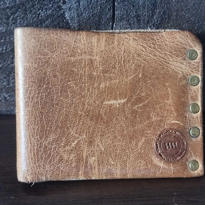 Ретро портфейл естествена кожа ръчна изработка идеален подарък