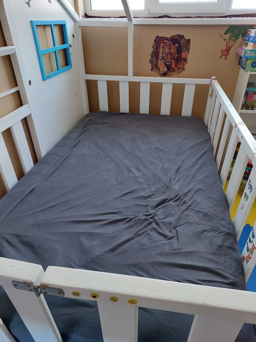 Pat copii + saltea 120x200cm