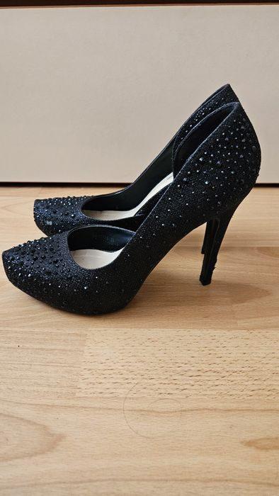 Paolo botelli черни обувки на ток, 39 номер