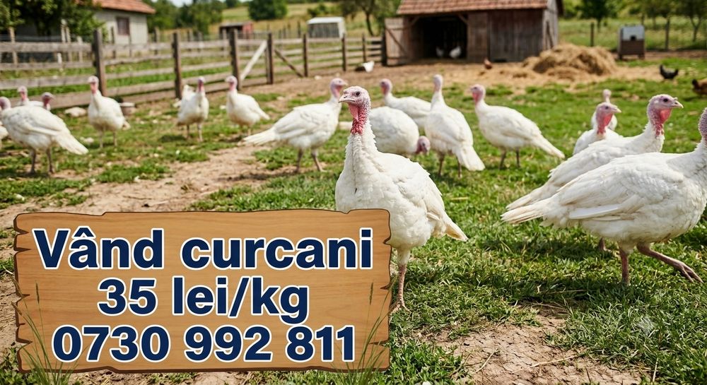 Vând curcani 35 lei kg!