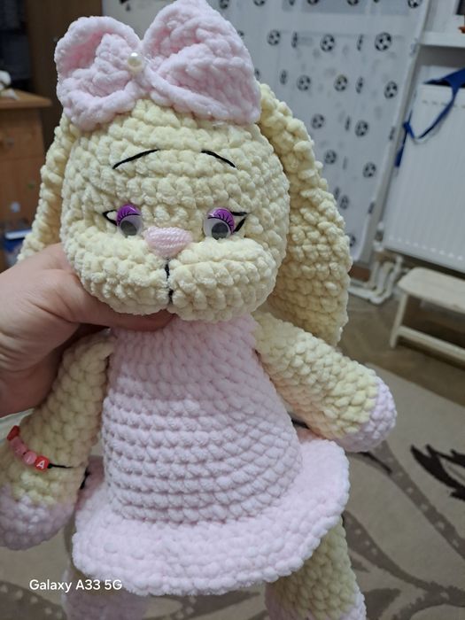 Iepuraș croșetat  handmade-cadou copii