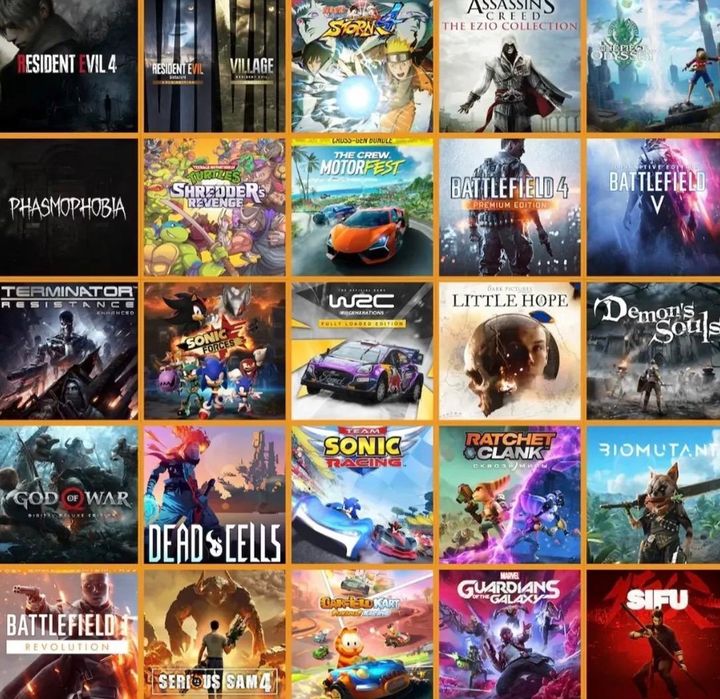 Продажа игр на ps 4,5