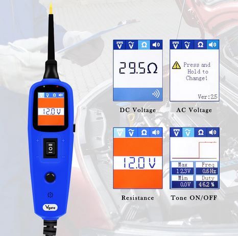 Tester circuit electric auto AUTEK YD208 PowerScan - sonda electrica