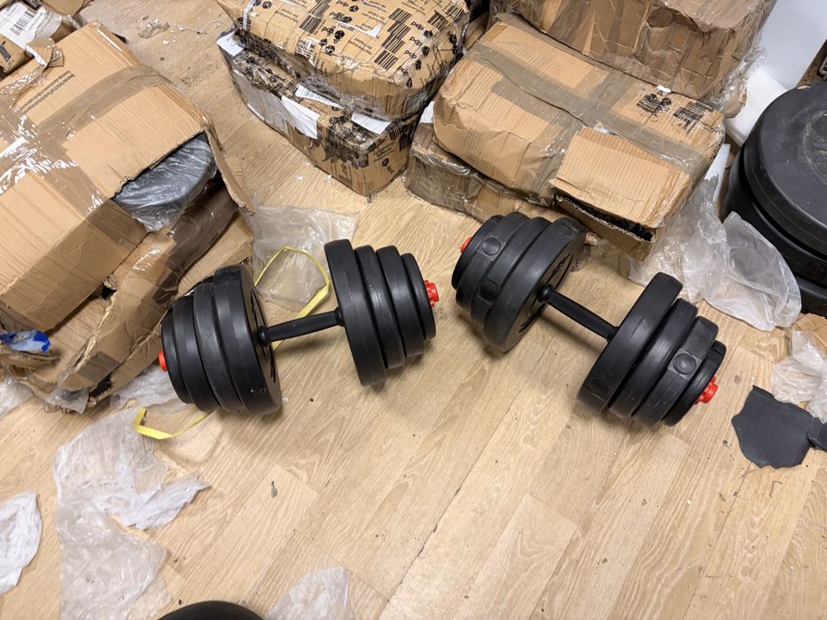 Gantere Reglabile set 20 kg+20 kg noi prt promo 200 lei