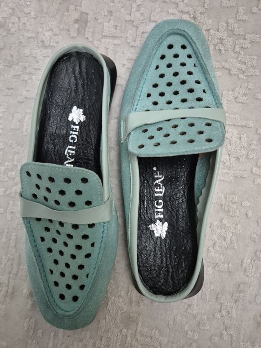 Мюли, натуральная замша