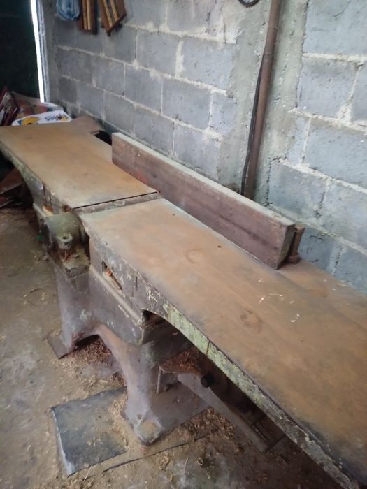 Абрихт заводски с бор апарат трифазен и Дърводелска фреза трифазна