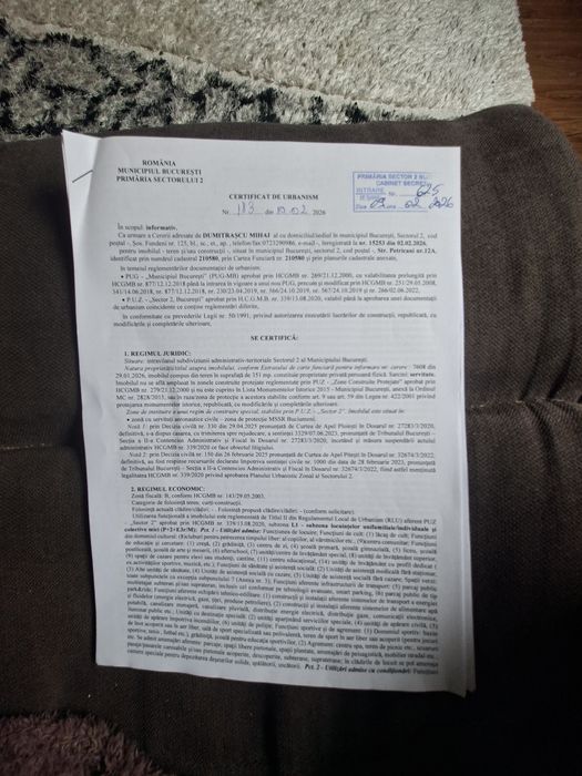 De vinzare teren stradal sos petricani 11 ml deschidere