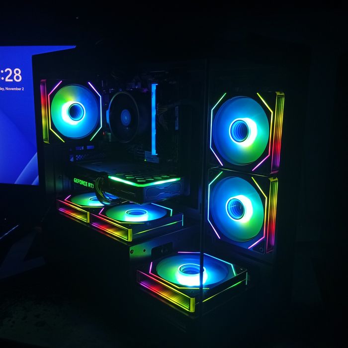 НОВ!Гаранция!Геймърски Компютър/R5 5500/3060Ti/16GB ram/512GB nvme