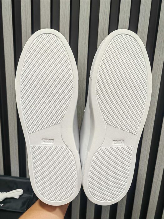 Бели кецове от естествена кожа Теодор