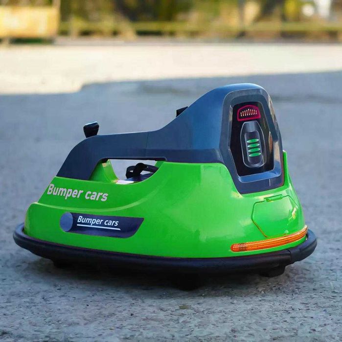 Masinuta busitoare electrica cu RC, Kinderauto Bumper 2x 35W 12V Green