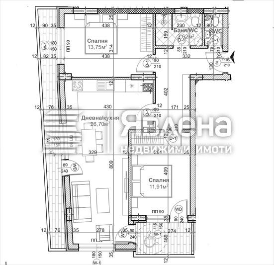 Продава се Тристаен апартамент в Варна, Левски - 113 кв.м за 1562 €/кв.м - Снимка #1