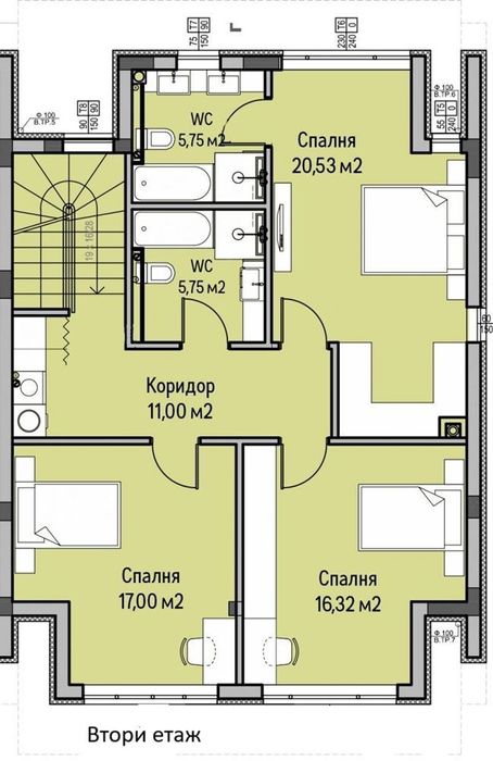 Продава се Къща в с. Панчарево, Област София-град - 260 кв.м за 1830 €/кв.м - Снимка #10