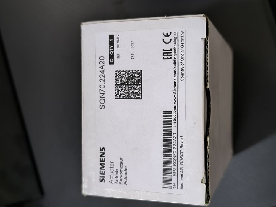 SIEMENS SQN70.224A20 230V~50-60Hz 6VA 7(1)A/250V~ 4s/90° 1.5Nm CE IP40