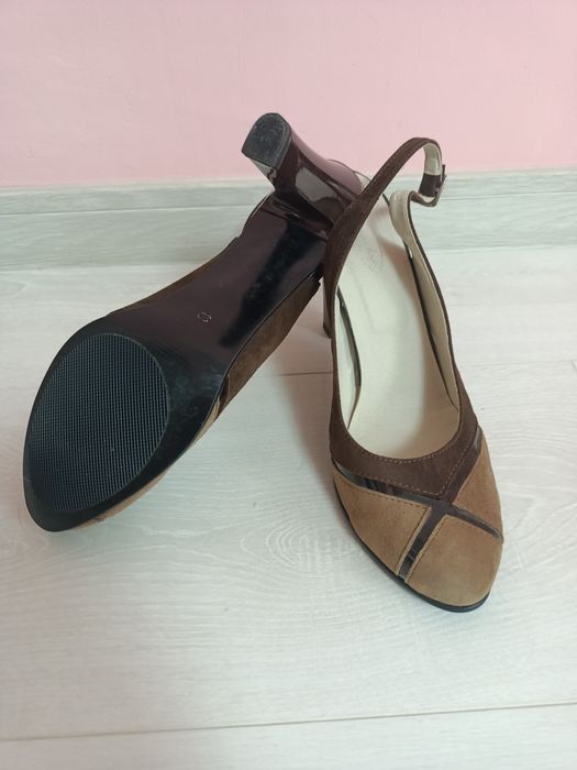 Pantofi piele întoarsă Salamandra Design