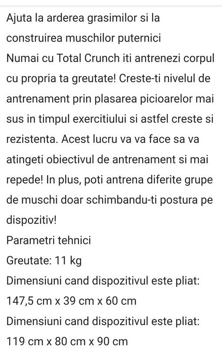 Aparat  fitness TOTAL CRUNCH