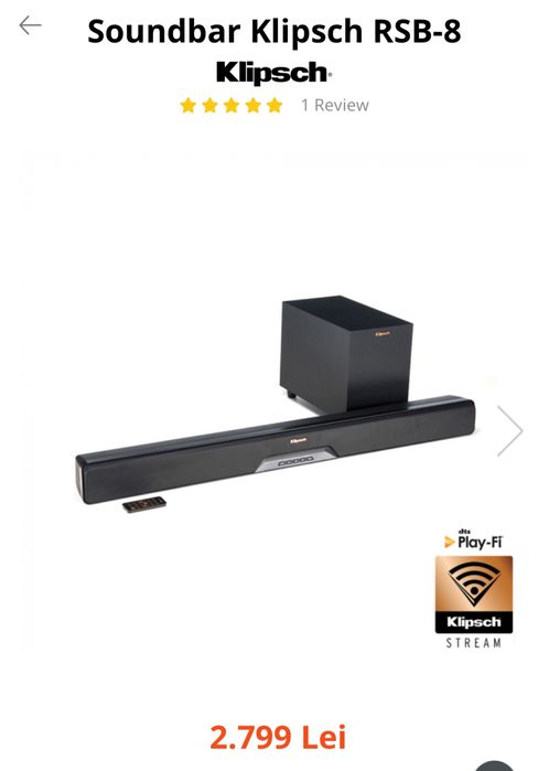Sound Bar Klipsch RSB 8