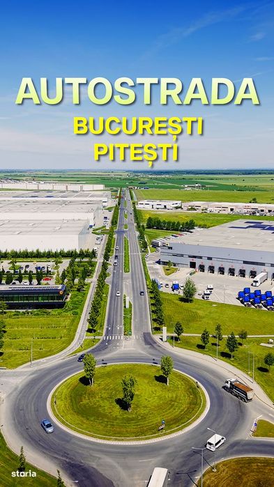 Teren 30 Hectare la Autostrada A1 București–Pitești | Km 34 |