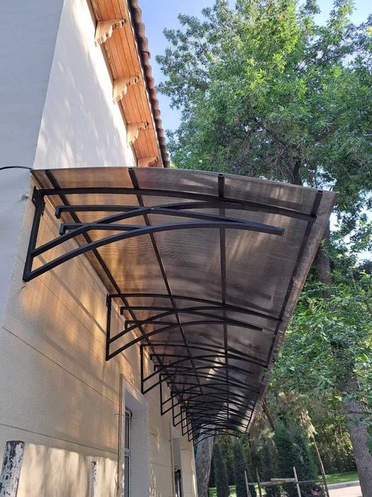 НАВЕСЫ разного вида Лексан стеклянный