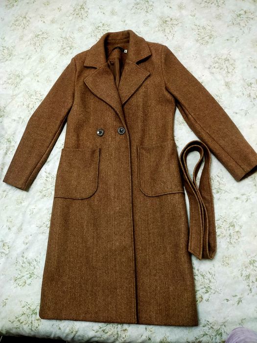 Пальто женское коричннвый