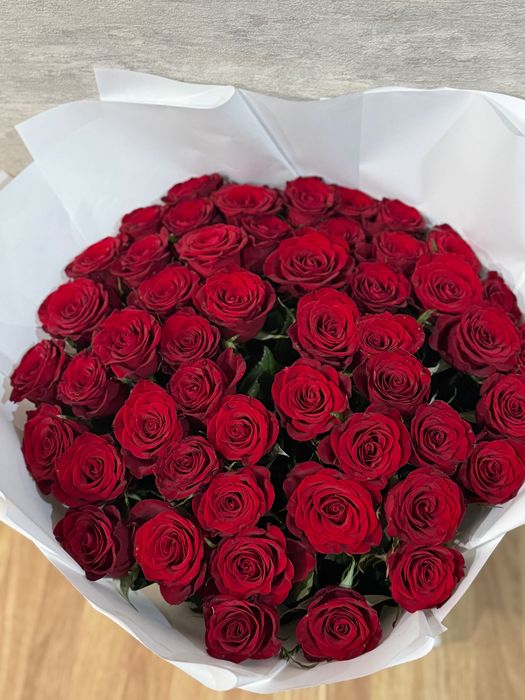 Цветы  свежие 51 роз