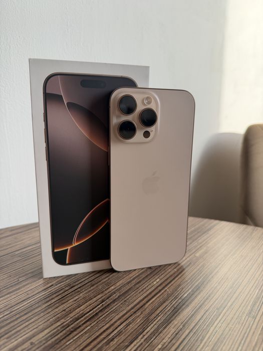 Iphone 16 Pro Max, 256 gb, Desert Titanium, Impecabil, ca nou
