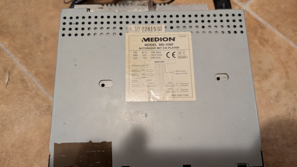 Radio CD Medion MD-4366