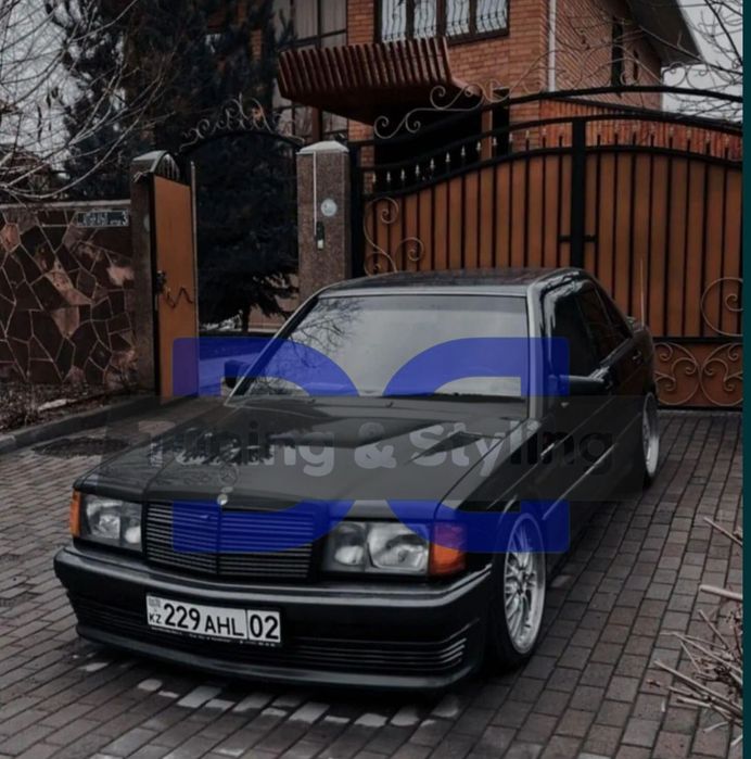 Бампер AMG / BBS Мерседес W190 W201 \ Спойлер EVO