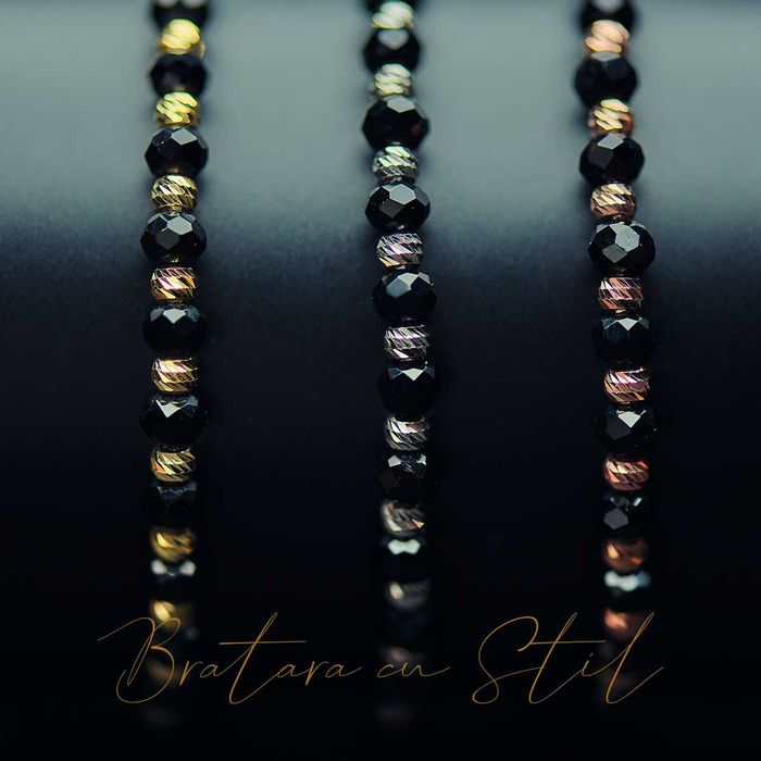 Bratara din argint placata cu aur - ambalaj cadou si transport inclus