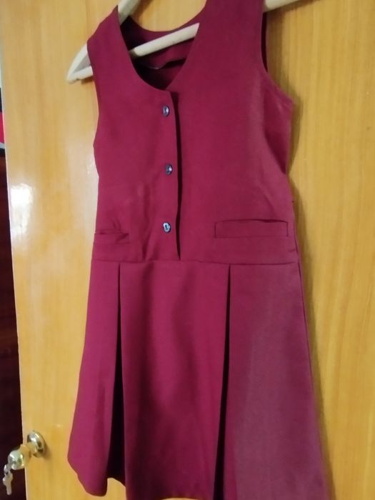 Сарафан из шерстяной ткани.