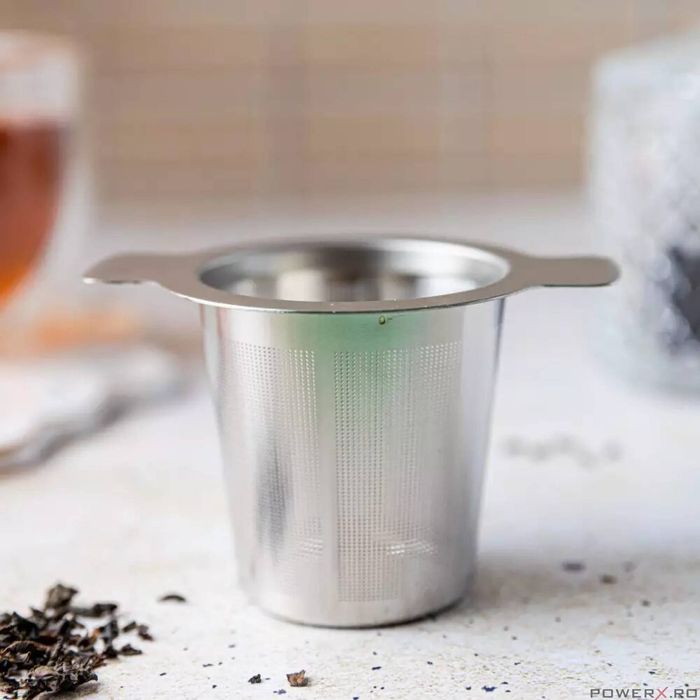 Filtru infuzor ceai, din inox, 7.5 cm, sita, Kinghoff
