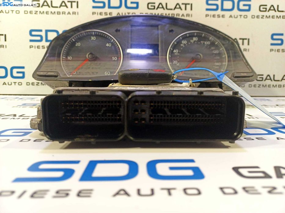 Kit Pornire ECU Calculator Motor Cip Cheie Ceas Ceasuri Bord cu Imobilizator Volkswagen Golf 5 2.0 CBD CBDB 2004 - 2008 Cod 03L906022KF 0281015332 [L1642]