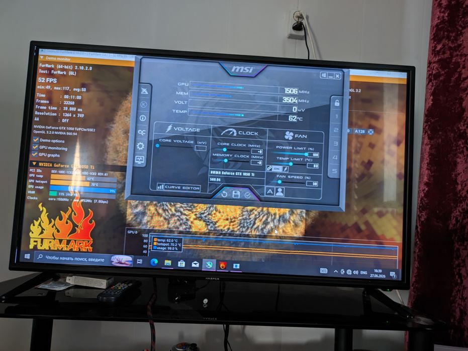 Продам видеокарту gtx1050ti