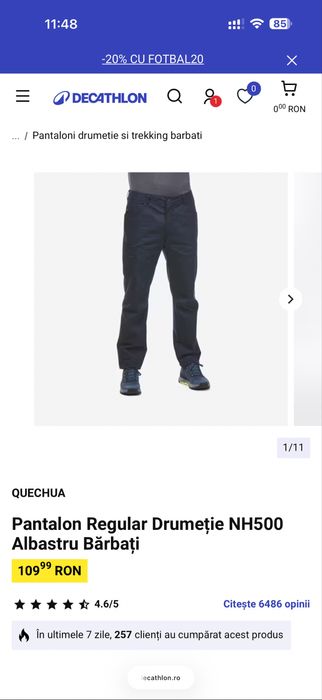 Pantaloni drumetie Quechua