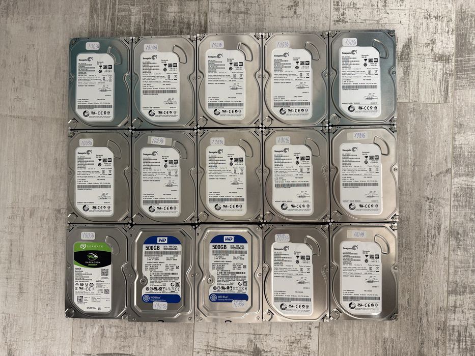 Lot 20 bucati Hard Disk HDD Seagate WD Blue 500GB 7200rpm SATA 3