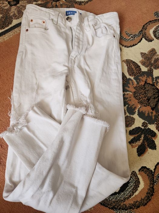 Blugi albi Denim