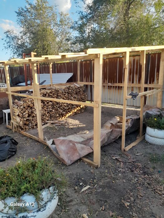 Драва готовый рубленый,и углярка размер 3×3материал новый