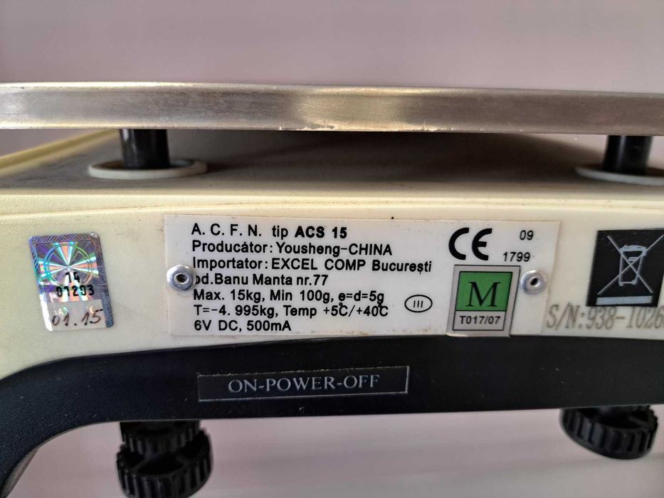 Електронна везна EXCEL COMP ACS 6/15