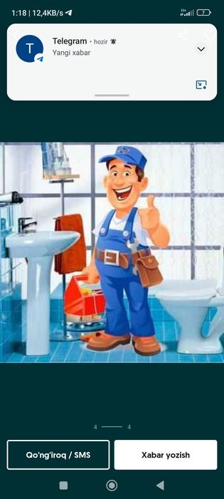 santexnik xizmati Toshkent shaxar 24/7 сантеник