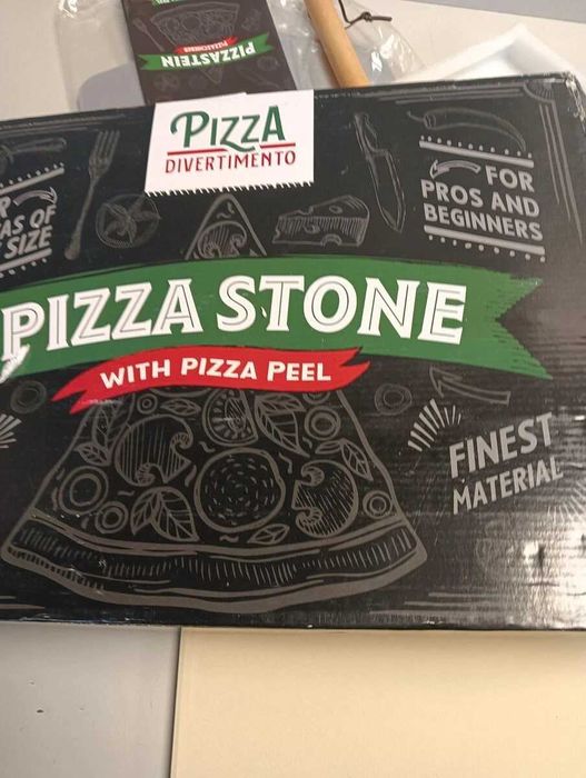 Комплект камък за пица с лопата каменна плоча