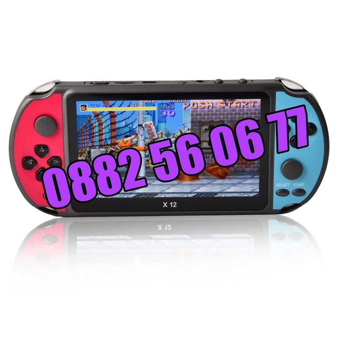 Преносима игрова конзола X12 екран 5.1 инча, тв игра с вградени игри