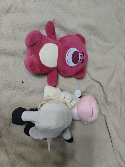 Розовый мишка и корова