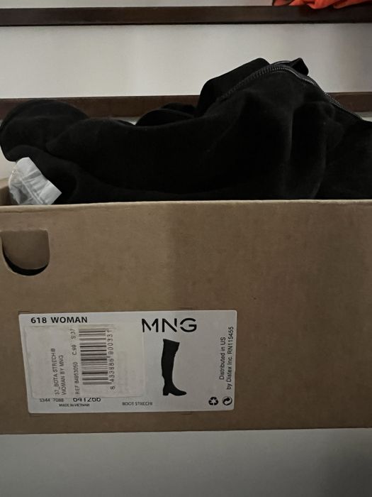 Ghete massimo dutti piele naturala- cizme mango