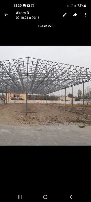 Кантейнер профилидан том ёпиш хизмати