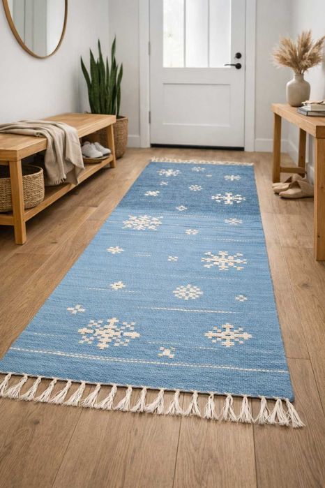 Уникална ръчно тъкана вълнена черга