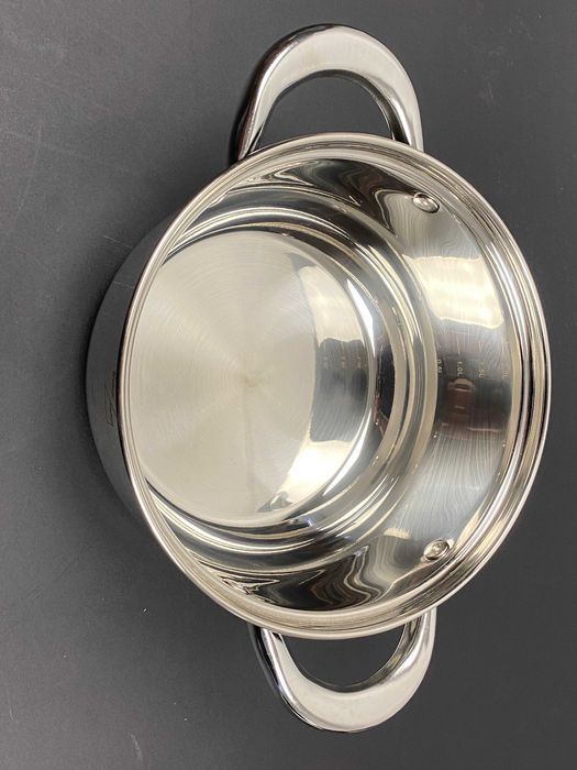 Cratita inox 2.6 litri cu capac de sticla pentru gatit rapid