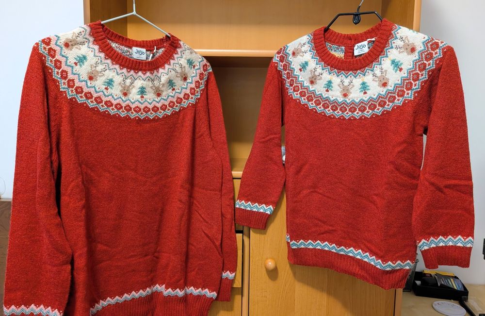 Pulovere moi Crăciun NEXT  L adult și Copil 7-9 ani