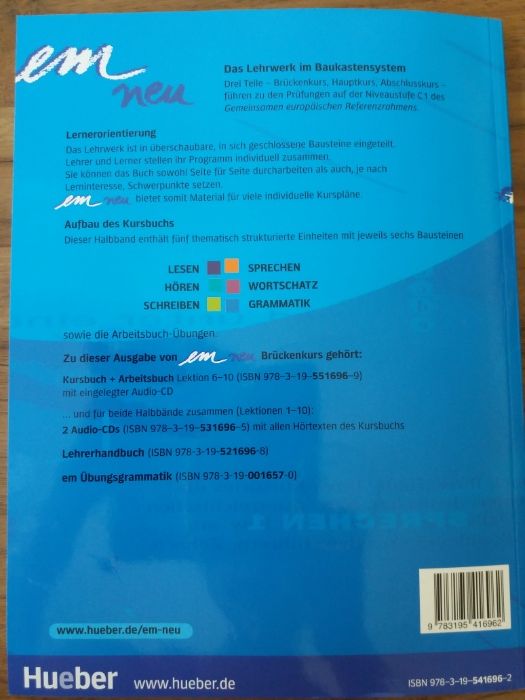 em neu 2008, Brückenkurs: Kursbuch und Arbeitsbuch + Audio-CD