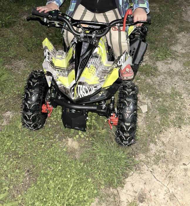 ATV copii49ccKXD PRO GermanyRaptor,demaror,automata-1,6inch,2timpi, Verde Grafitti