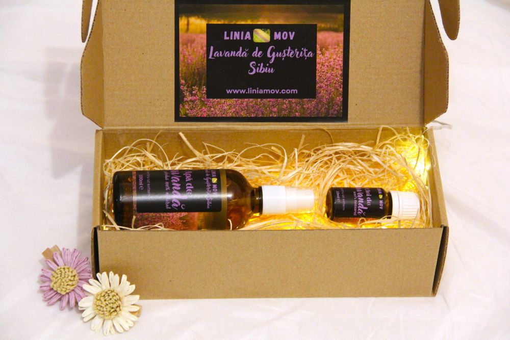 Linia Mov - Pachet Relaxare Dark: ulei + apă de lavandă (cadoul ideal)